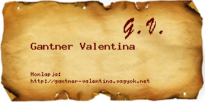 Gantner Valentina névjegykártya